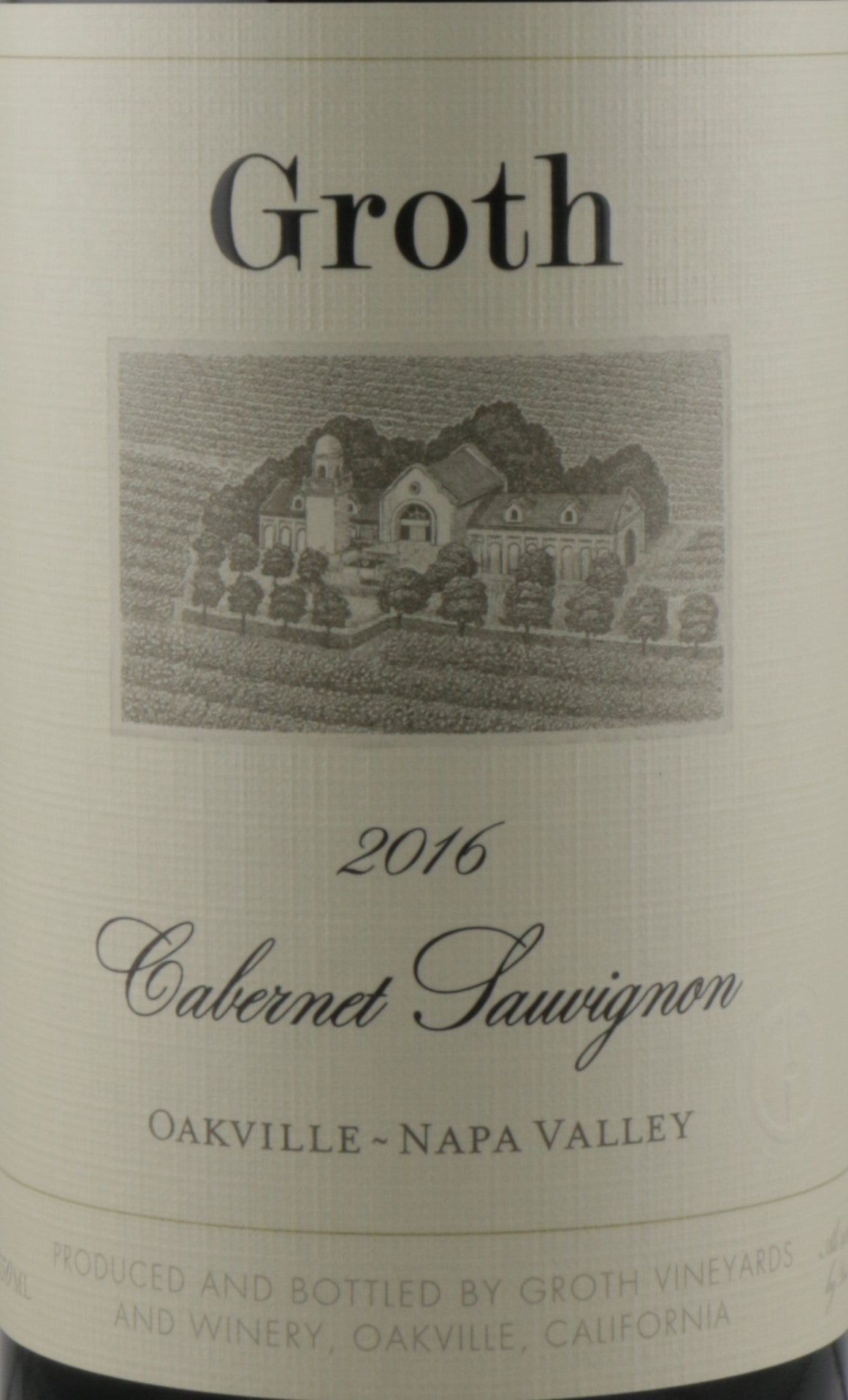 Groth Cabernet Sauvignon Oakville 2016 – A Prime Napa Valley Vintage