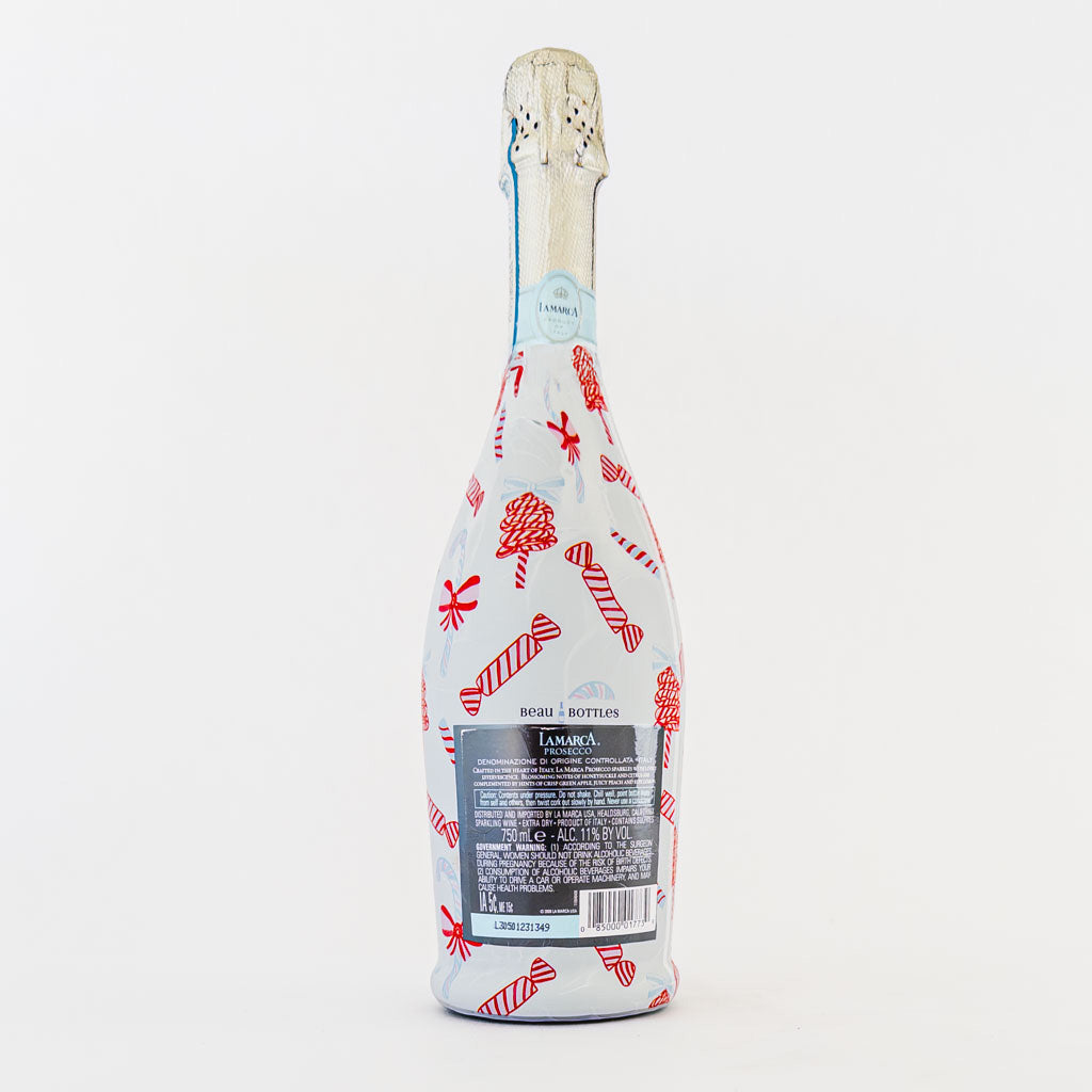 Beau Bottles Luxe Candy Cane Wrap - Made for La Marca & More