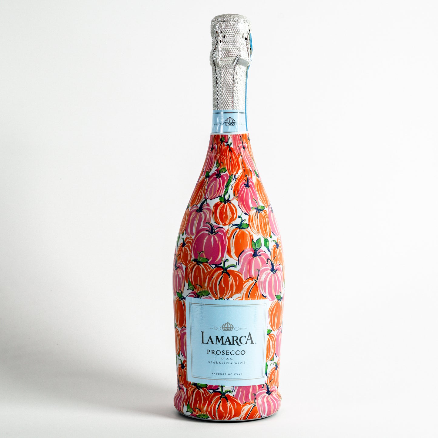 Beau Bottles Pink & Orange Pumpkins Wrap - Made for La Marca & More