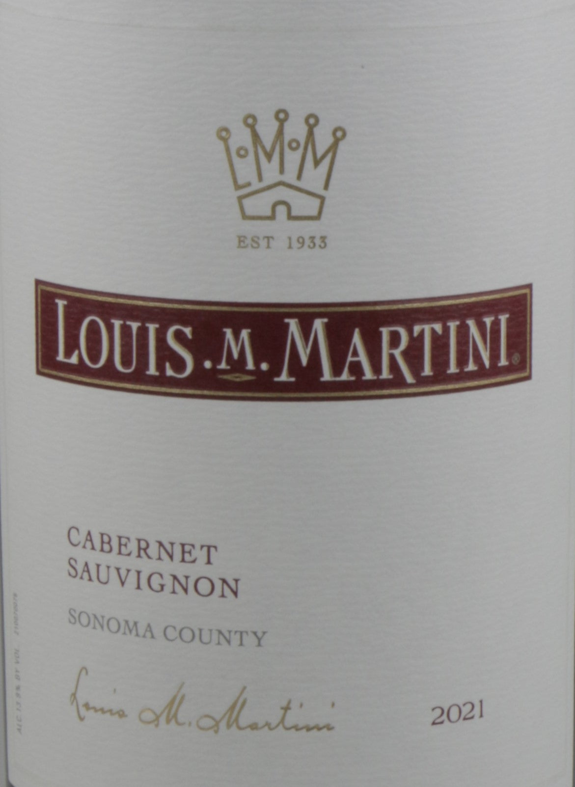 Louis Martini Sonoma Cabernet Sauvignon 2021
