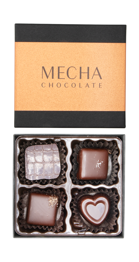 Valentines 4 Piece Chocolate Red Wine Pairing From Mecha Chocolate