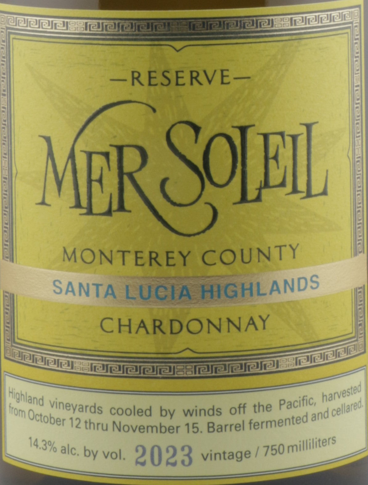 Mer Soleil Reserve Chardonnay 2023 | Monterey County White Wine