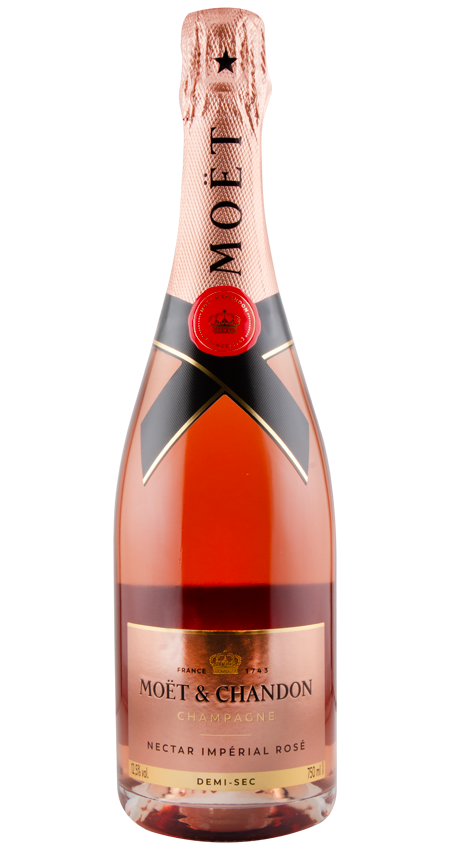 Moet Nectar Imperial Rose Bottle 