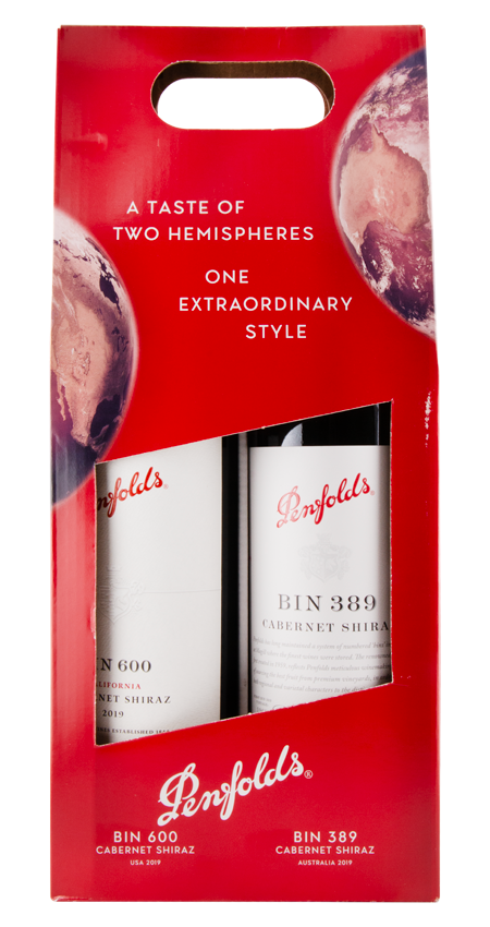 Corporate gift idea featuring Penfolds Bin 389 & 600 wines, perfect for elegant business presents