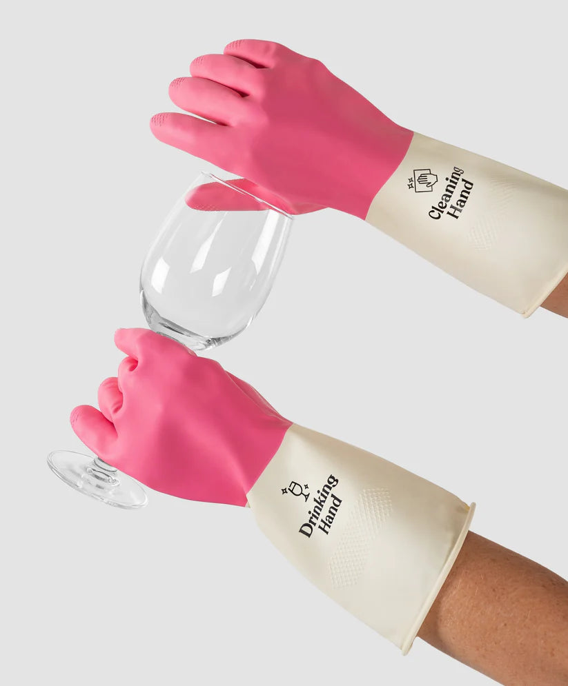 Pink Cleaning Gloves