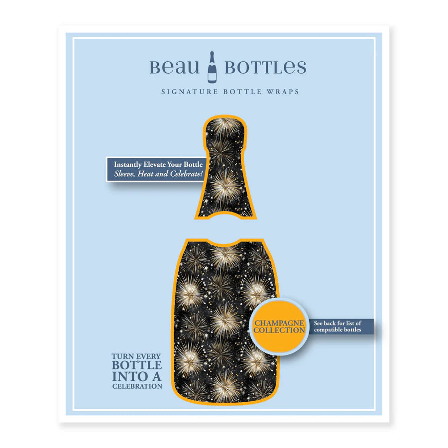 Beau Bottles NYE Fireworks Wrap - Made for Veuve & More