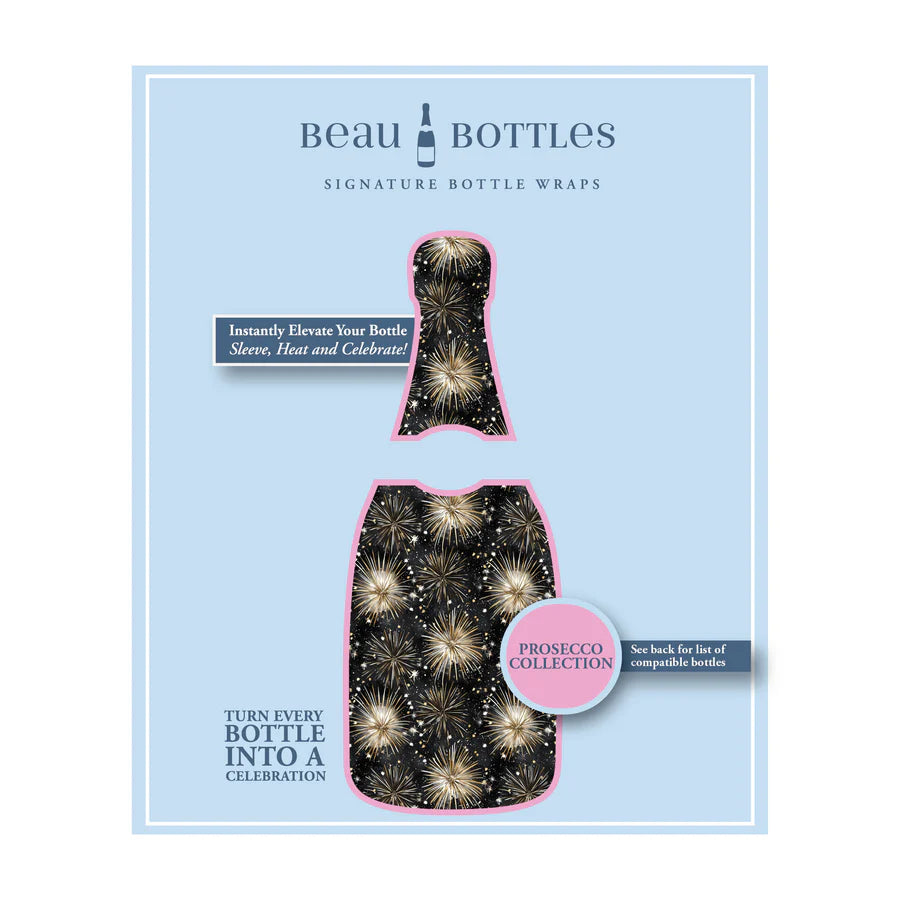 Beau Bottles NYE Fireworks Wrap - Made for La Marca & More