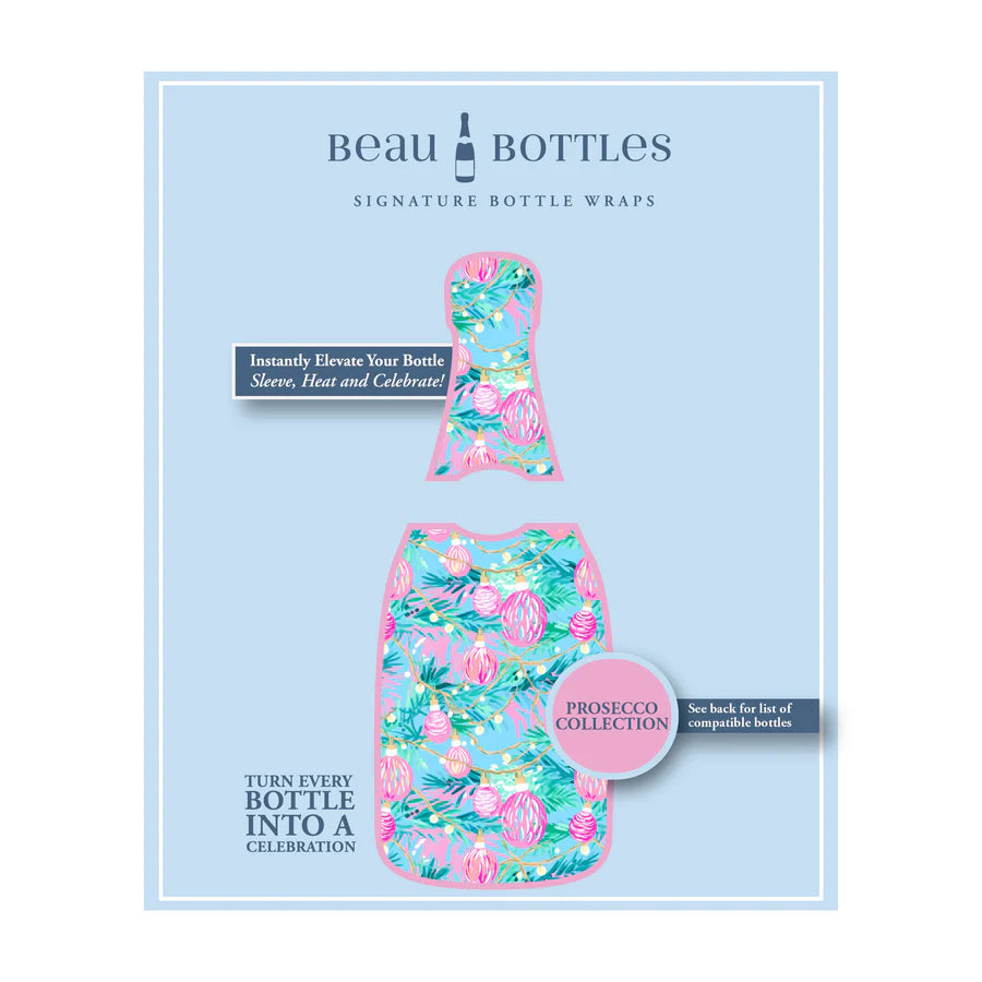 Beau Bottles Twinkling Lights & Ornaments Wrap - Made for La Marca & More