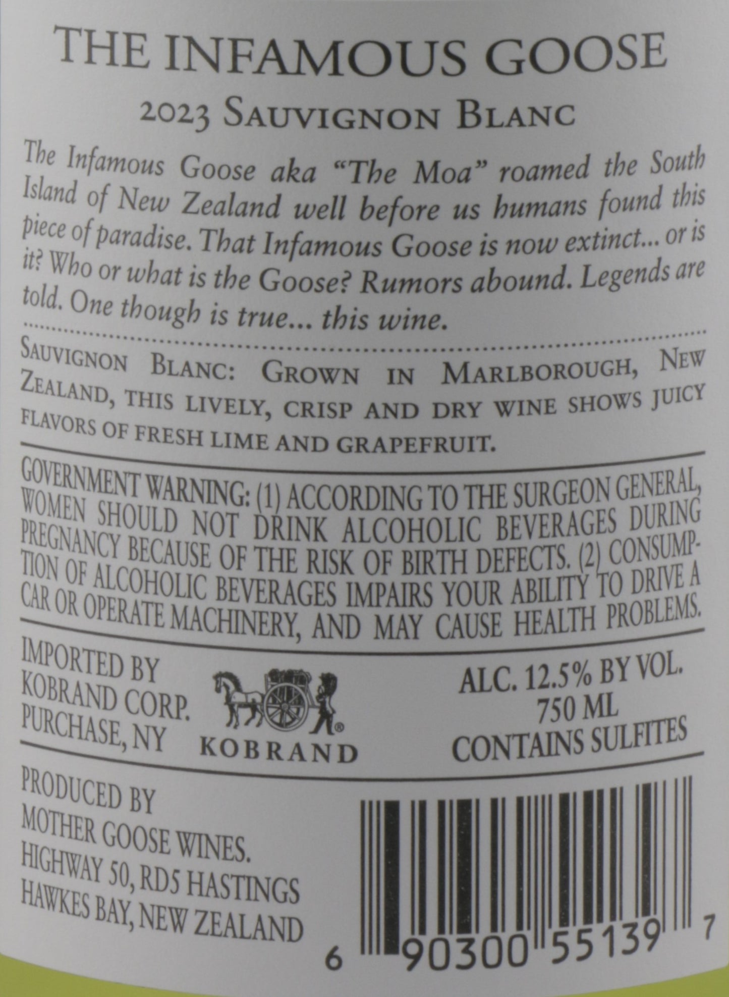 The Infamous Goose Marlborough Sauvignon Blanc 2023