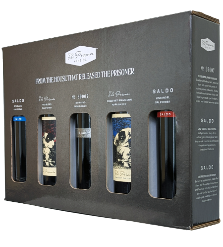 Prisoner Wine Company red wine gift set, premium 5 bottle collection for elegant occasions