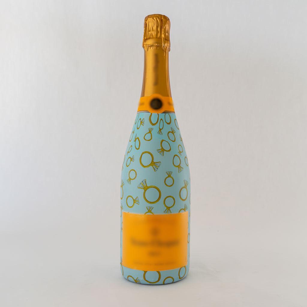 Beau Bottles Blue Engagement Ring Wrap - Made for Veuve & More