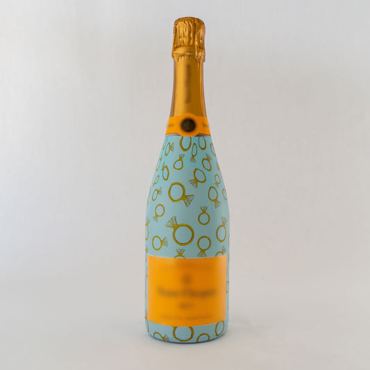 Beau Bottles Blue Engagement Ring Wrap - Made for Veuve & More