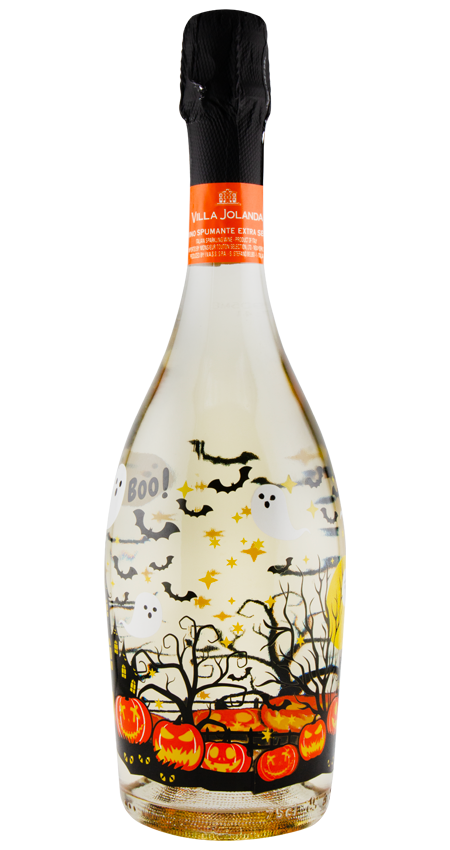 Villa Jolanda Halloween Sparkling Wine – Festive Party Bottle.