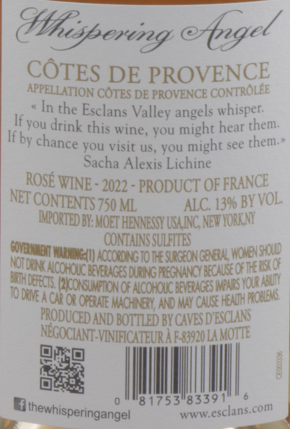 Whispering Angel Provence Rose 2022
