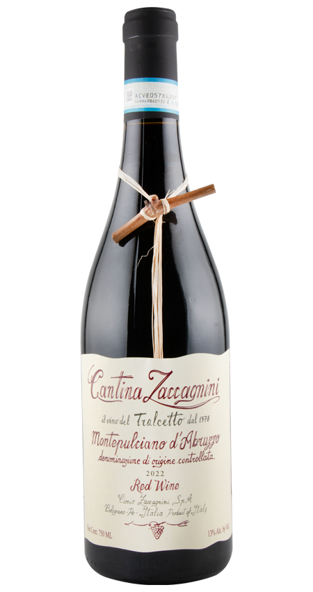 Wine bottle with a decorative bow on a white background
