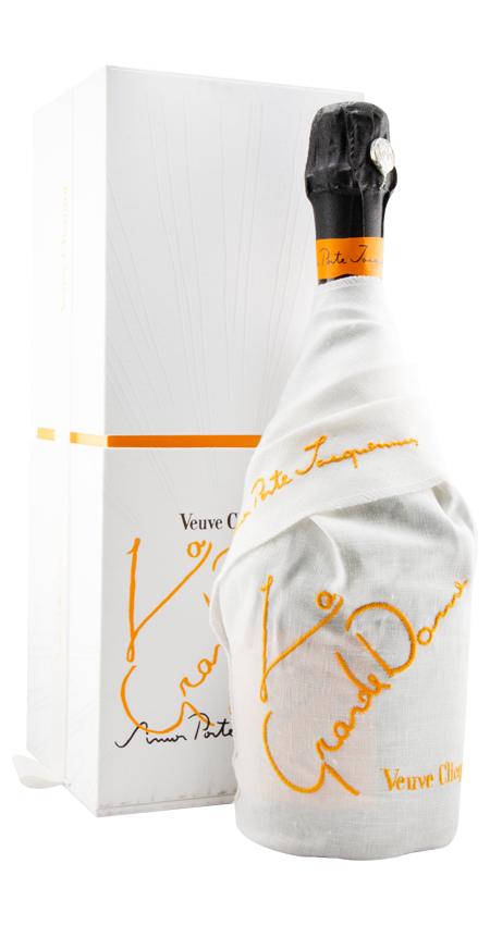 Veuve Clicquot inspired design bag by Simon Porte Jacquemus, combining luxury and style